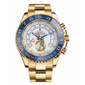 Fake Rolex Yacht-Master II White Dial Blue Bezel 116688.
