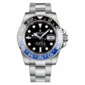 Fake Rolex GMT Master II Stainless Steel Black Dial 116710 BLNR.