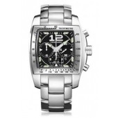 Imitation Chopard Two O Ten Automatic Chronograph Black Dial Steel Ladies Watch