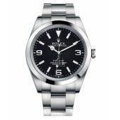 Fake Rolex Explorer Stainless Steel Black dial 214270.