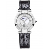 Replica Chopard Imperiale Black Leather Strap 388563-3005 Ladies Watch
