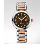 Omega DeVille Ladymatic Brown Dial Two Tone  watch replica  425.20.34.20.63.001