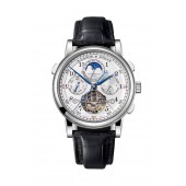 A. Lange & Sohne 706.025 Tourbograph Perpetual 'Pour le Mérite' Platinum  Silver
