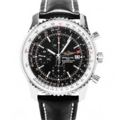 Breitling Navitimer World Black Mens GMT Chronograph A2432212/B726/441X  replica.