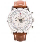 Breitling Navitimer World Silver Dial Mens Watch A2432212/G571/439X  replica.