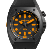 Orange Bell & Ross Chronograph 44mm Mens Watch BR 02-92 ORANGE fake