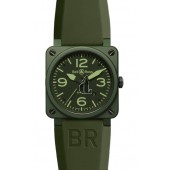 Military Ceramic Bell & Ross Automatic 42mm Mens Watch BR 03-92 Military Ceramic fake