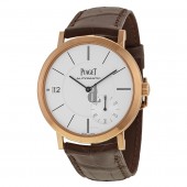 Piaget Altiplano Automatic Silver Dial Brown Leather Men's G0A38131