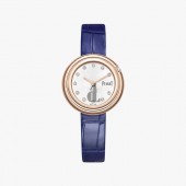 Piaget Possession Diamond Silver Dial Ladies 18K Rose Gold Leather G0A43081