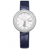 Piaget Possession Diamond Silver Dial Ladies Blue Leather G0A43090