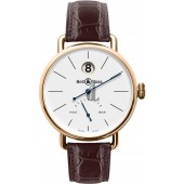Heure Sautante Pink Gold Bell & Ross Vintage Mens Watch WW1 HEURE SAUTANTE PINK fake