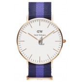 $85:Discounts Daniel Wellington Classic Swansea Round NATO Strap Watch 36mm