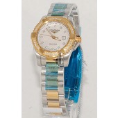 Replica Longines Heritage L3.247.3.97.7 Mens Bracelet Stainless Steel & Gold set with Diamonds Automatic Watch
