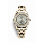 Rolex Pearlmaster 34 yellow gold 81298 Silver Dial