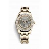 Rolex Pearlmaster 34 yellow gold 81298 Steel Dial