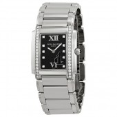 Fake Patek Philippe Twenty-4 Black Dial Steel Diamond Ladies Watch 4910-10A-001