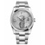 Fake Rolex Datejust 36mm Steel Domed Bezel Silver Floral Dial 116200 SFAO.