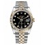 Fake Rolex Datejust 36mm Steel and Yellow Gold Black Dial 116233 BKDJ.