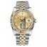 Fake Rolex Datejust 36mm Steel and Yellow Gold Champagne Dial 116233 CHSJ.