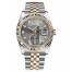 Fake Rolex Datejust 36mm Steel and Yellow Gold Grey Dial 116233 GDJ.