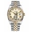 Fake Rolex Datejust 36mm Steel and Yellow Gold Ivory Pyramid Dial 116233 IPRJ.