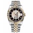 Fake Rolex Datejust 36mm Steel and Yellow Gold Black Dial 116233 STBKSJ.