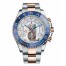 Fake Rolex Yacht-Master II White Dial Blue Bezel 116681.