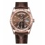 Fake Rolex Day Date Pink Gold Brown Dial 118135 CHL.