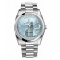 Fake Rolex Day Date Platinum Glacier blue dial 118206 GLARP.