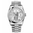 Fake Rolex Day Date Platinum Silver dial 118206 SDP.