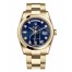 Fake Rolex Day Date Yellow Gold Blue Dial 118208 BDO.