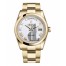 Fake Rolex Day Date Yellow Gold White Dial 118208 WRO.