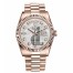 Fake Rolex Day Date Pink Gold Meteorite dial 118235 MTDP.