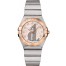 Fake Omega Constellation Quartz 27mm 123.20.27.60.57.004  Pink Diamond Pearl Watch