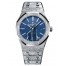Audemars Piguet Royal Oak 15410 Frosted White Gold Blue Dial 15410BC.GG.1224BC.01