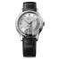 Imitation Chopard L.U.C Classic 1860 Silver Dial Black Leather Automatic Men's Watch