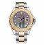 Fake Rolex Yacht-Master Stainless Steel and Yellow Gold Dark mother of pearl dial 16623 DKMOP.
