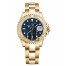 Fake Rolex Yacht-Master Yellow Gold Bluel dial Ladies Watch 169628 B.