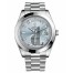 Fake Rolex Day Date II President Platinum Ice blue dial 218206 IBLDP.