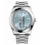 Fake Rolex Day Date II President Platinum Ice blue dial 218206 IBLIP.