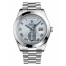 Fake Rolex Day Date II President Platinum Ice blue dial 218206 IBLRP.