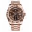 Fake Rolex Day Date II President Pink Gold Brown dial 218235 BRRP.