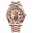 Fake Rolex Day Date II President Pink Gold Champagne concentric dial 218235 CHCRP.
