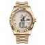 Fake Rolex Day Date II President Yellow Gold Ivory concentric circle dial 218238 ICAP.