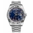 Fake Rolex Day Date II President White Gold Blue wave dial 218239 BLWAP.