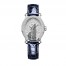 Replica Chopard Happy Sport Oval Automatic Diamond White Gold BLue Leather 31mm Women's Watch