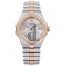Replica Chopard Alpine Eagle 36mm Steel and Rose Gold Diamond Bezel Mother of Pearl Dial Watch