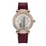 fake Chopard Imperiale Joaillerie 18k Rose Gold Diamond & Leather Strap Watch