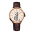 Patek Philippe Calatrava Silver Dial 18k Rose Gold Brown Leather 5123R-001