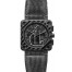 Carbon Fiber Phantom Bell & Ross Chronograph 46mm Mens Watch BR 01-94 CARBON FIBER fake